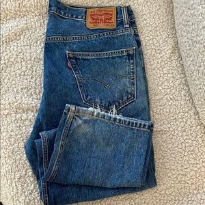 Levi's Blue Straight Jeans Classic Denim Style